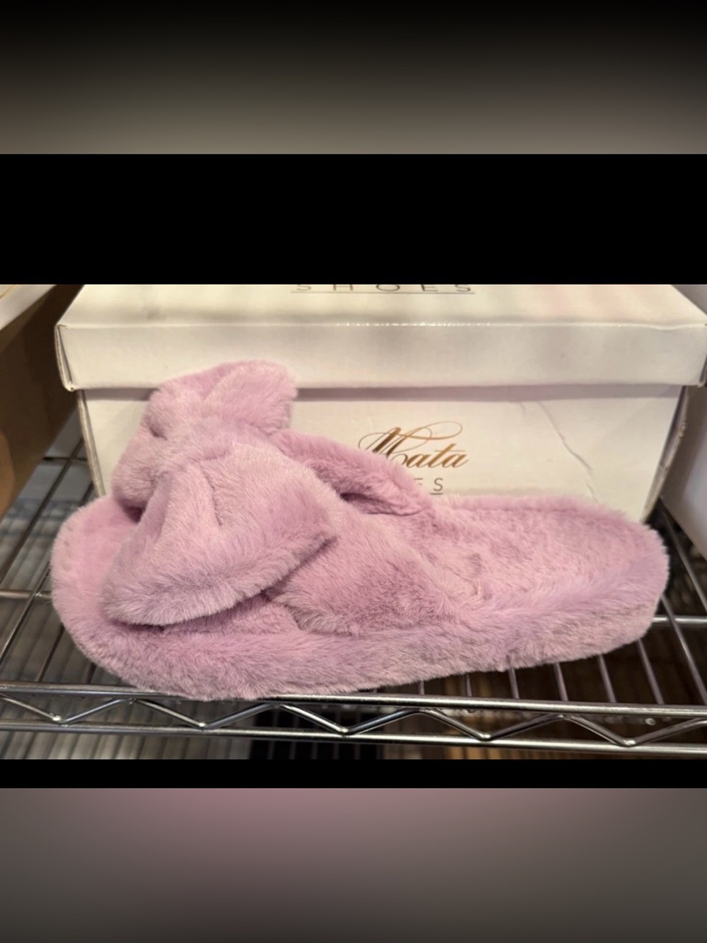 Mata Shoes Women’s Trendsetter-2 Fuzzy Slippers Purple Size 8.5 M
